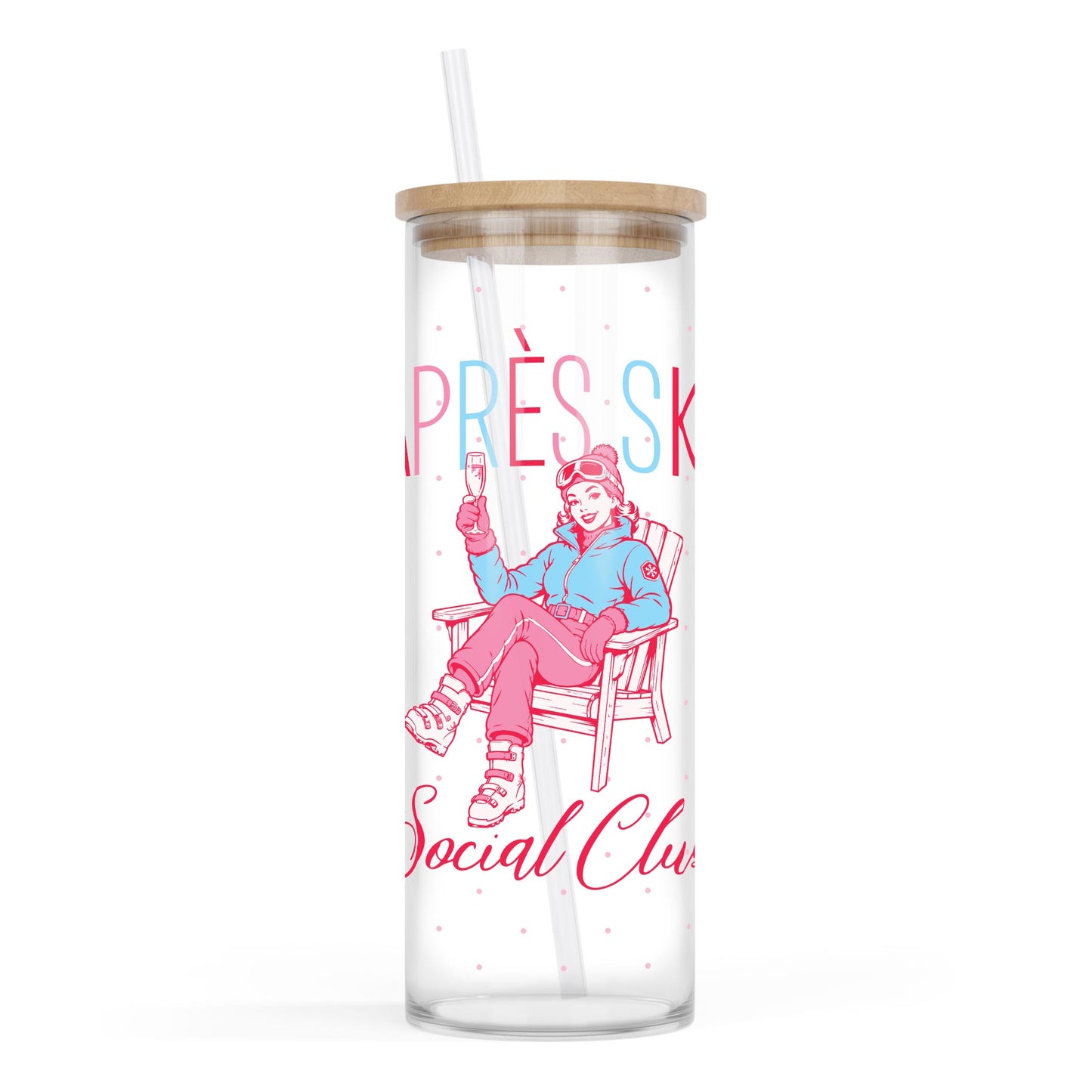 24oz Cold Brew Glass-Après Ski -0