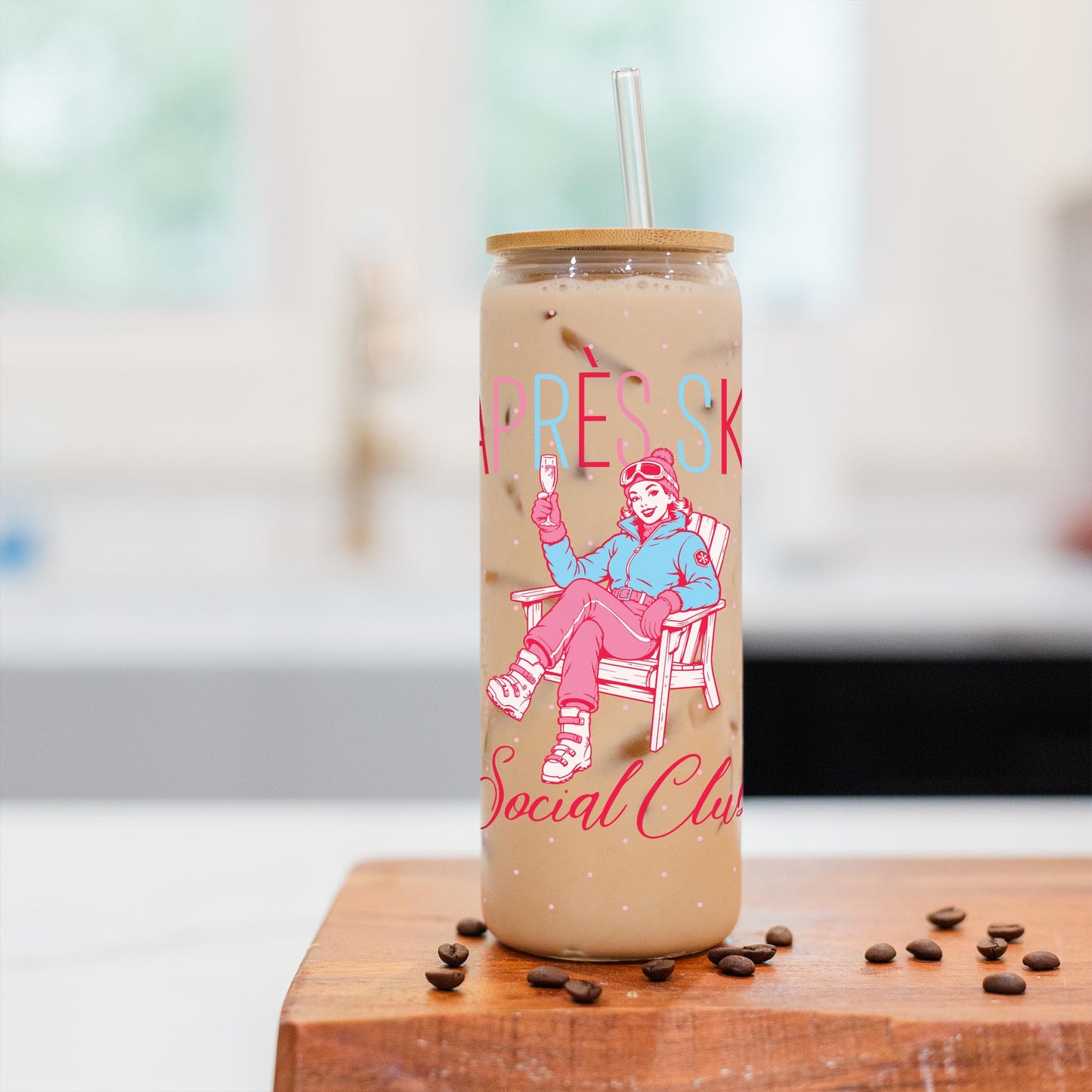 24oz Cold Brew Glass-Après Ski -2