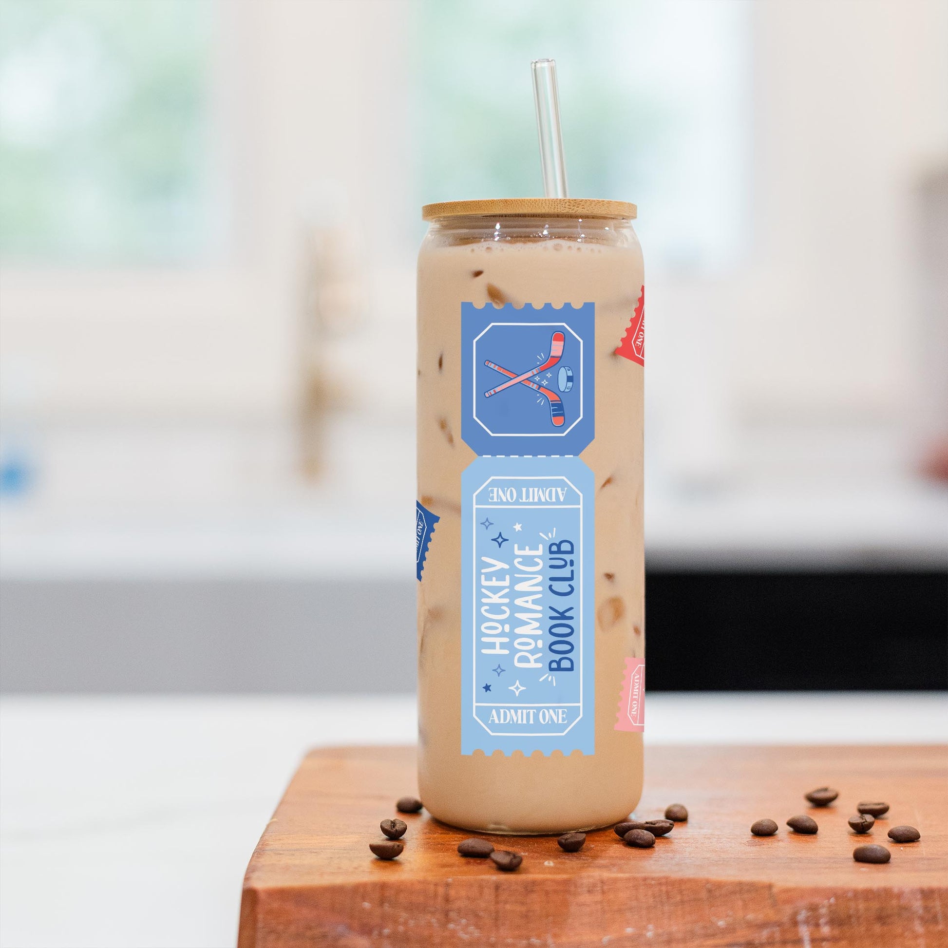 24oz Cold Brew Glass-Boy Aquarium -2