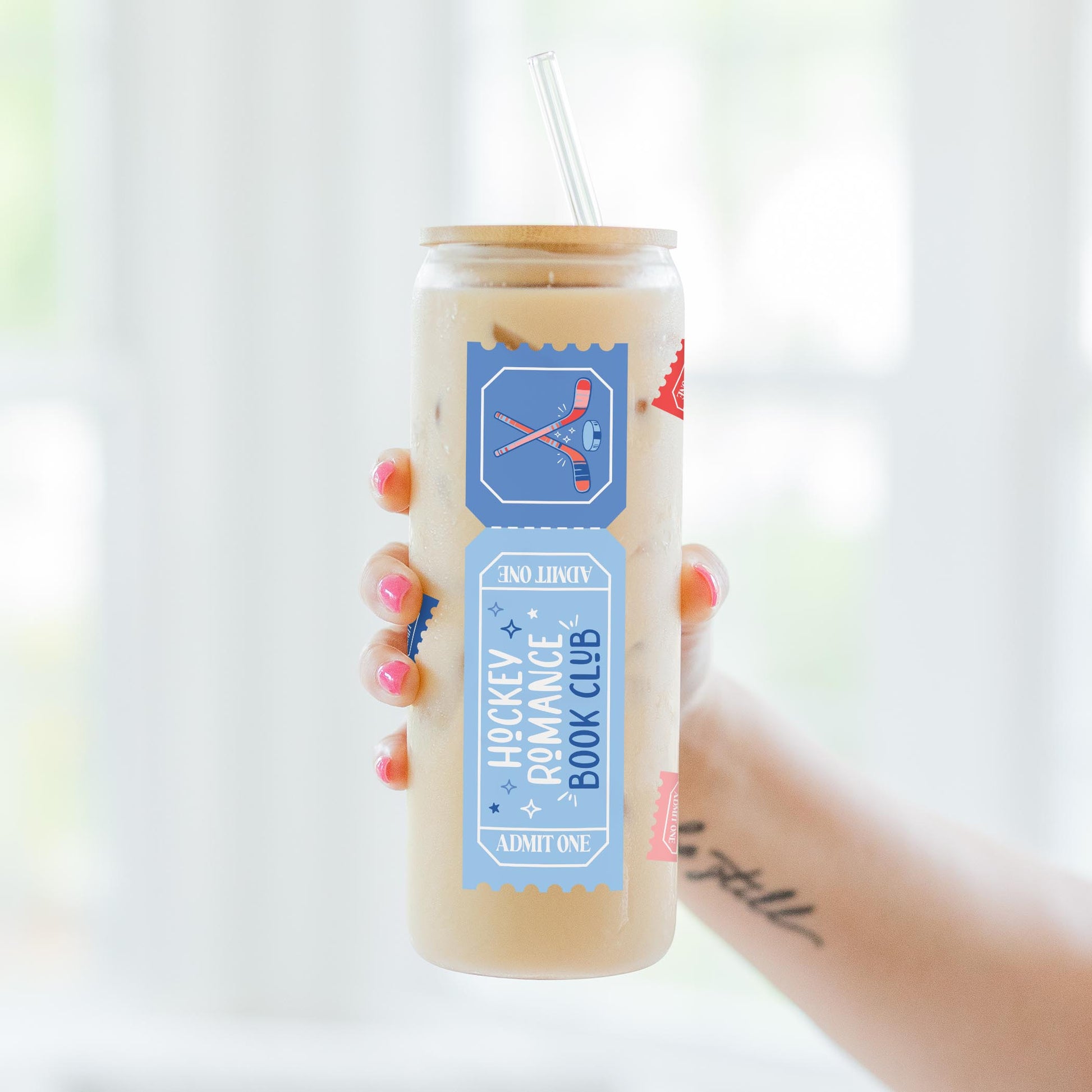 24oz Cold Brew Glass-Boy Aquarium -3