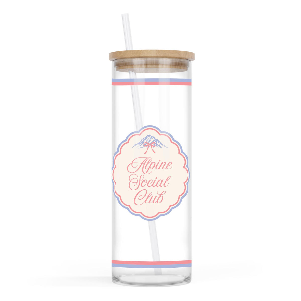 24oz Cold Brew Glass-Chalet Girl -0