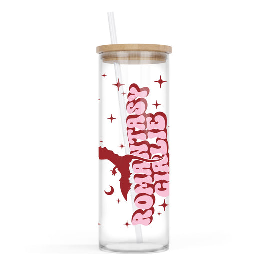24oz Cold Brew Glass-Romantasy Girlie -0