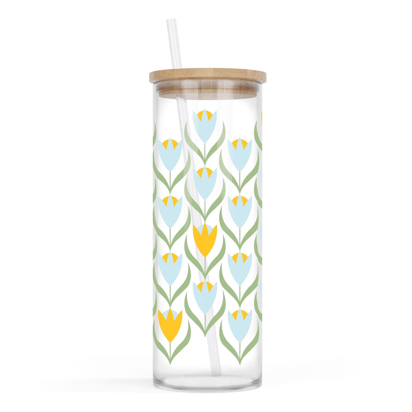 24oz Cold Brew Glass-Summer Cottage -0