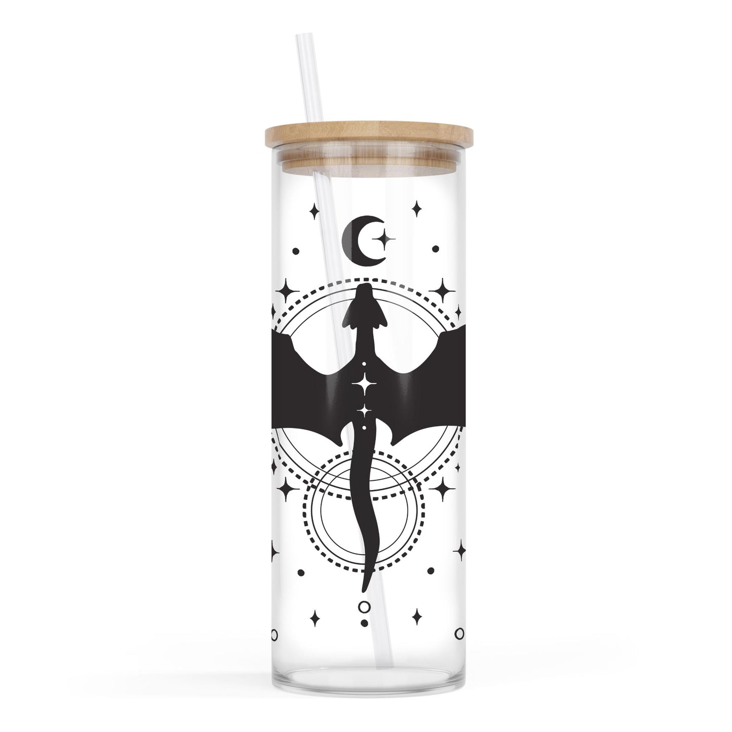 24oz Cold Brew Glass-Dragon Moon -0