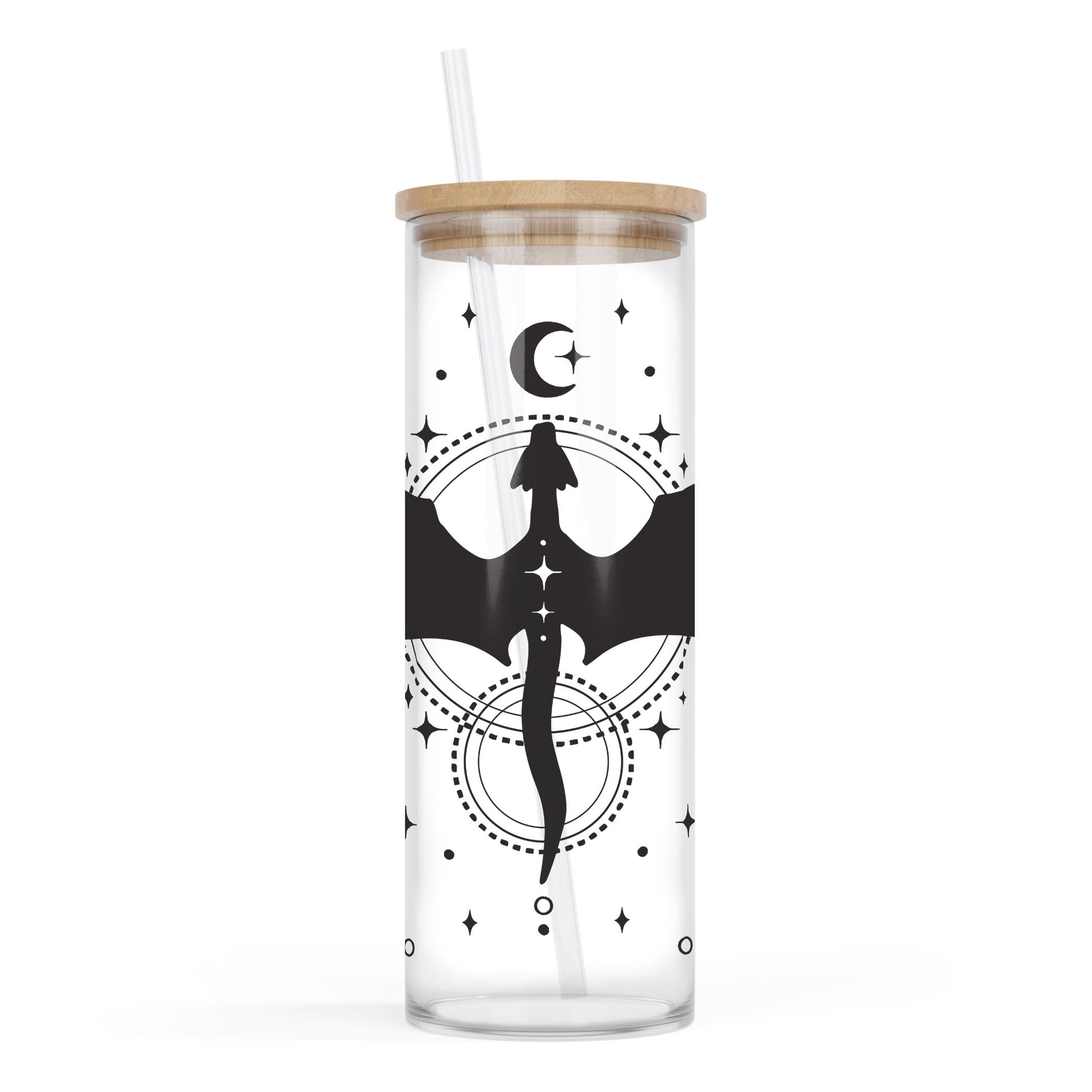 24oz Cold Brew Glass-Dragon Moon -0