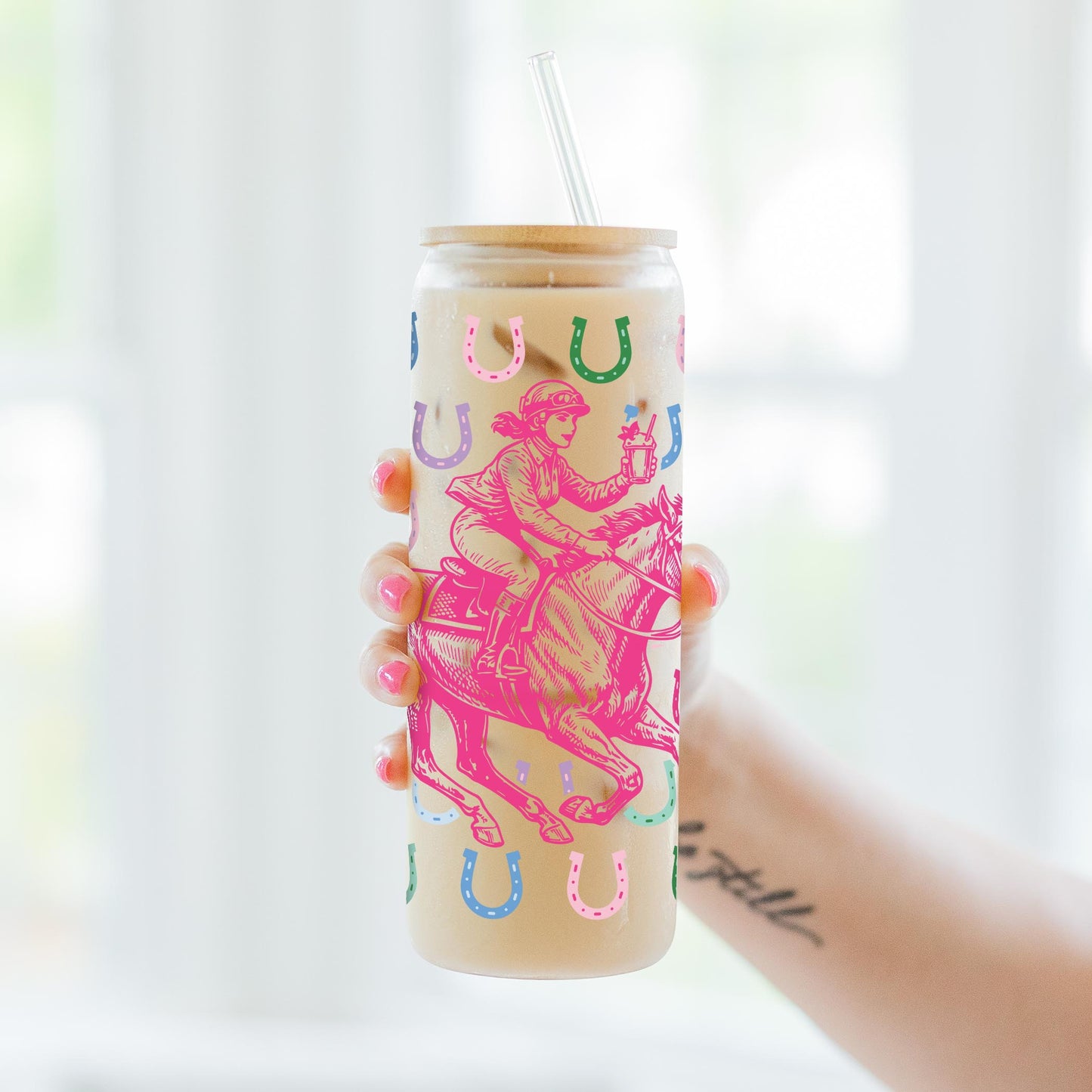 24oz Cold Brew Glass-Derby -3