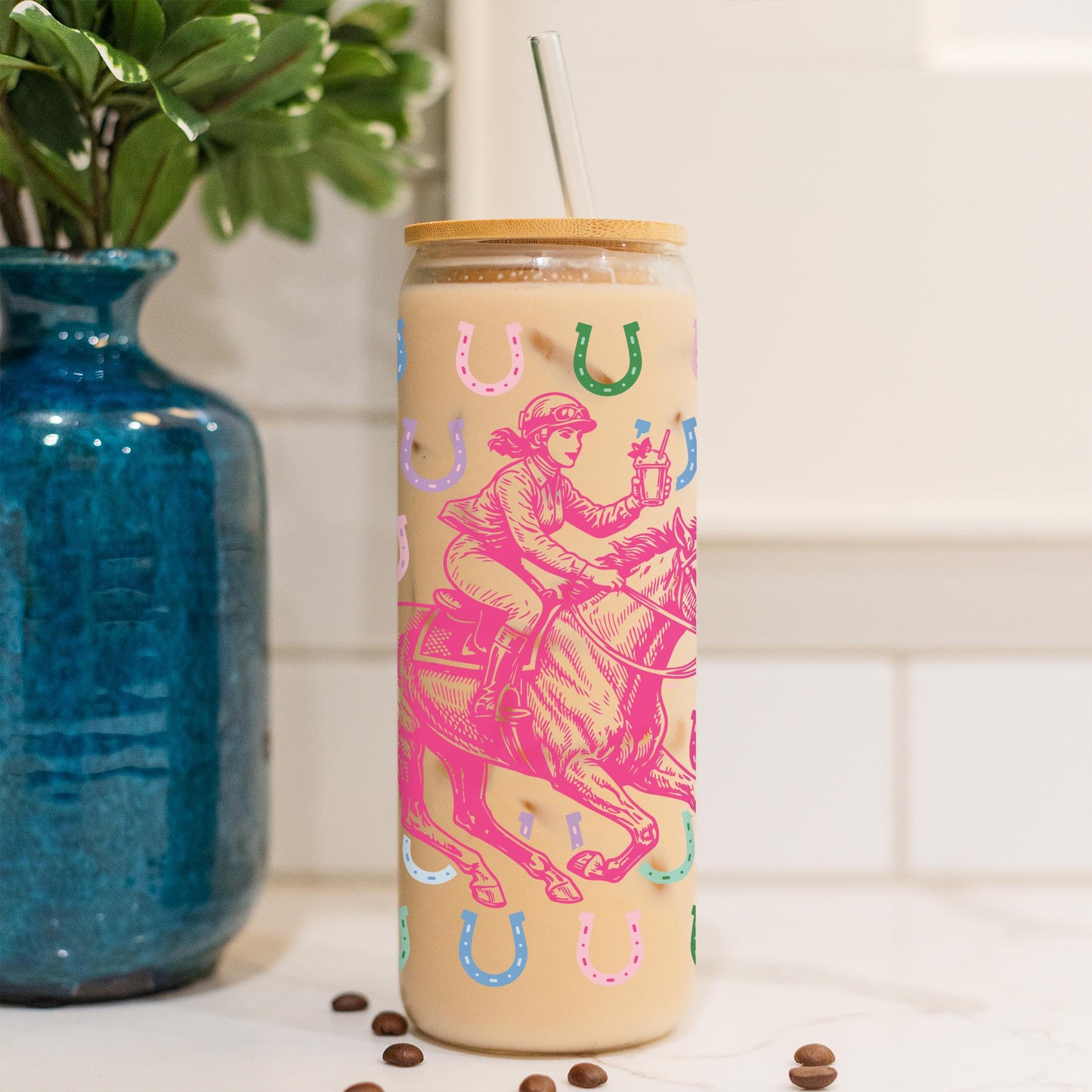 24oz Cold Brew Glass-Derby -4
