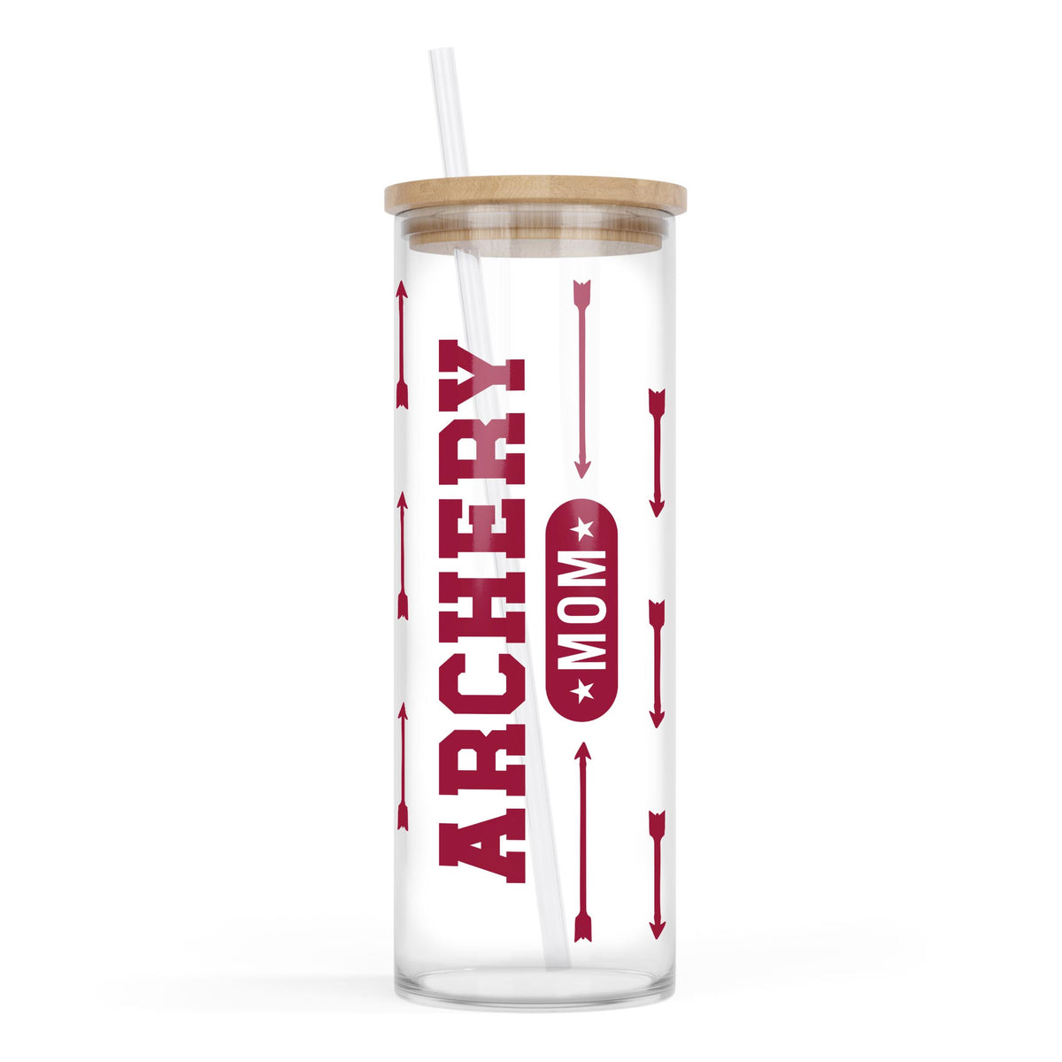 24oz Cold Brew Glass-Archery Mom -0