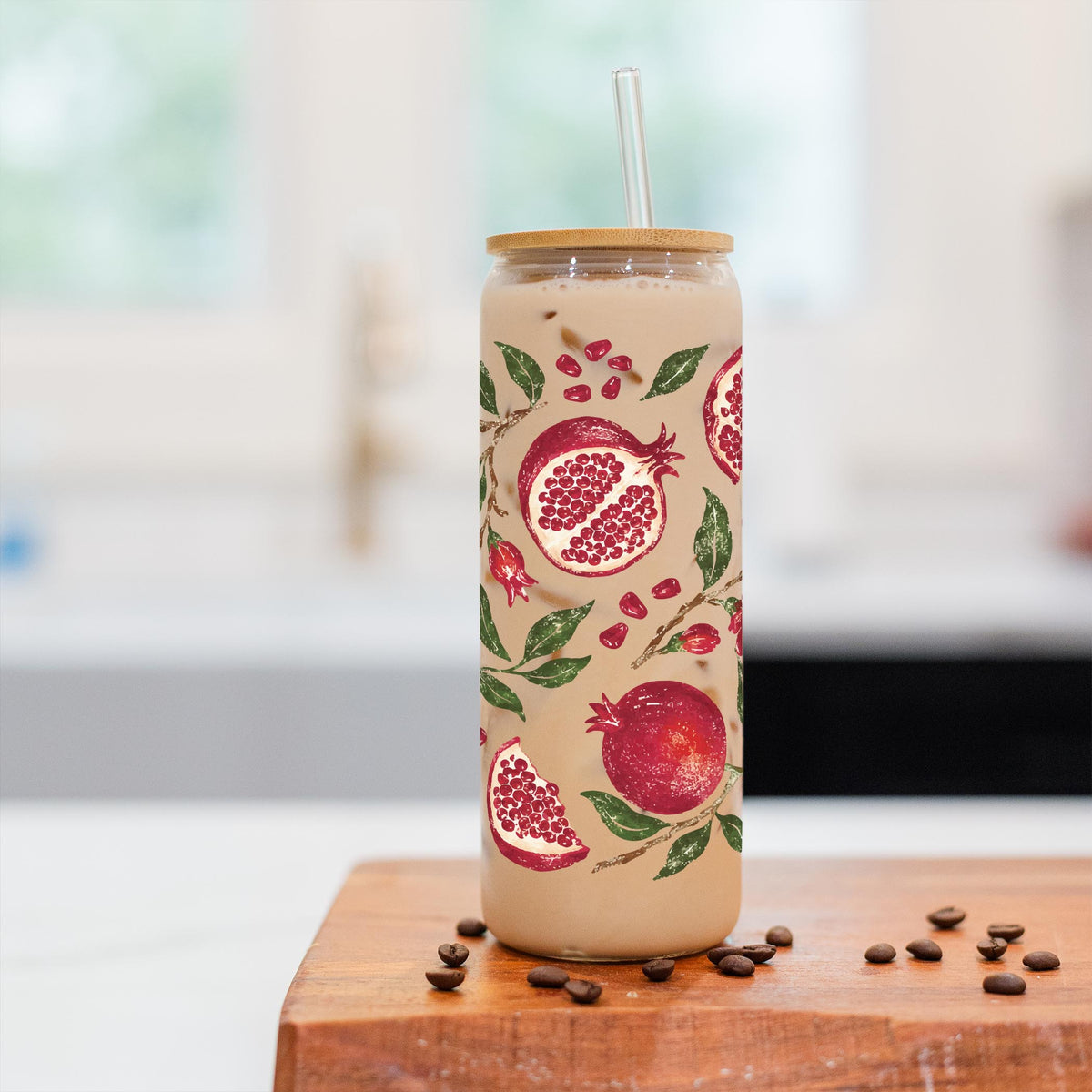 24oz Cold Brew Glass-Autumn Orchard -2