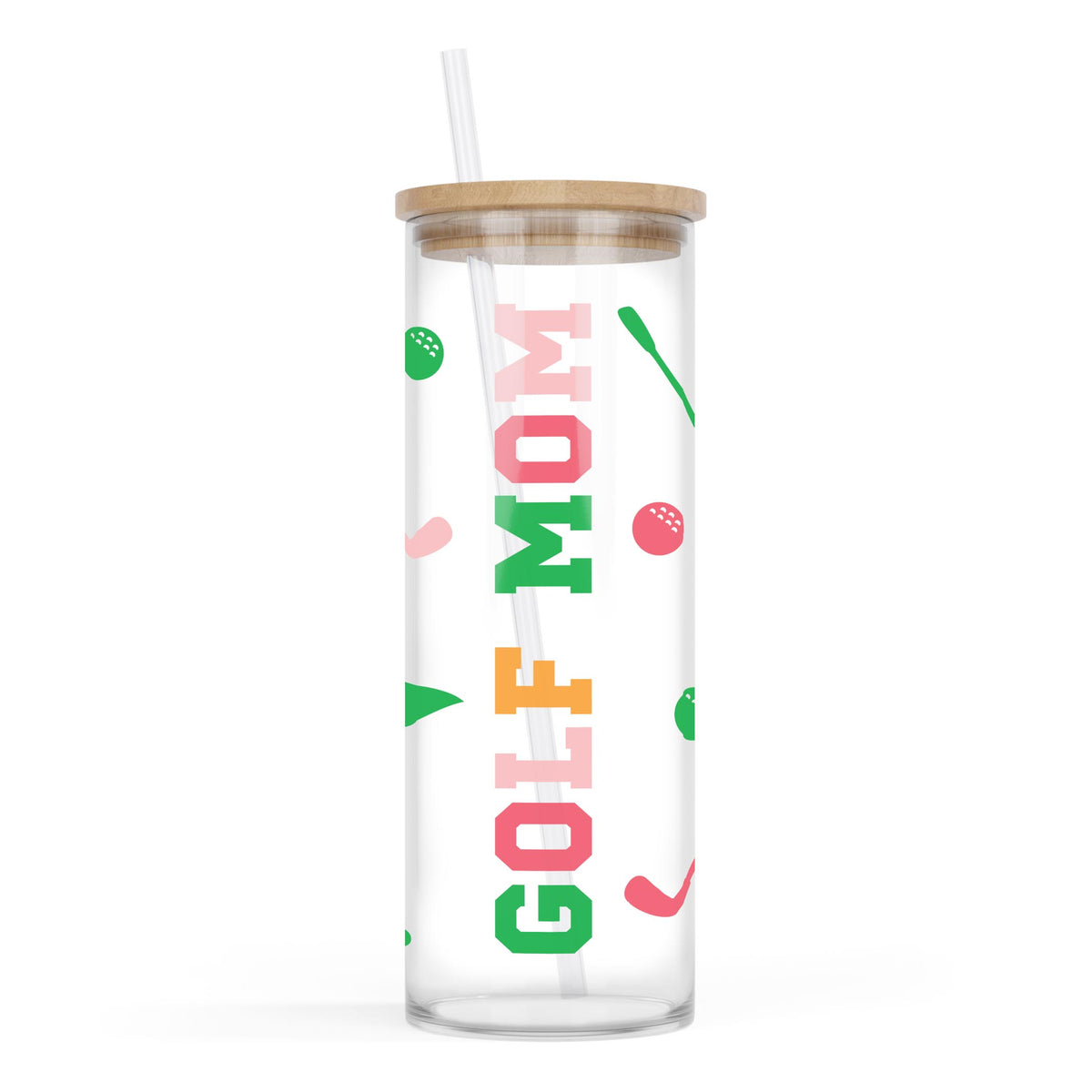 24oz Cold Brew Glass-Golf Mom -0