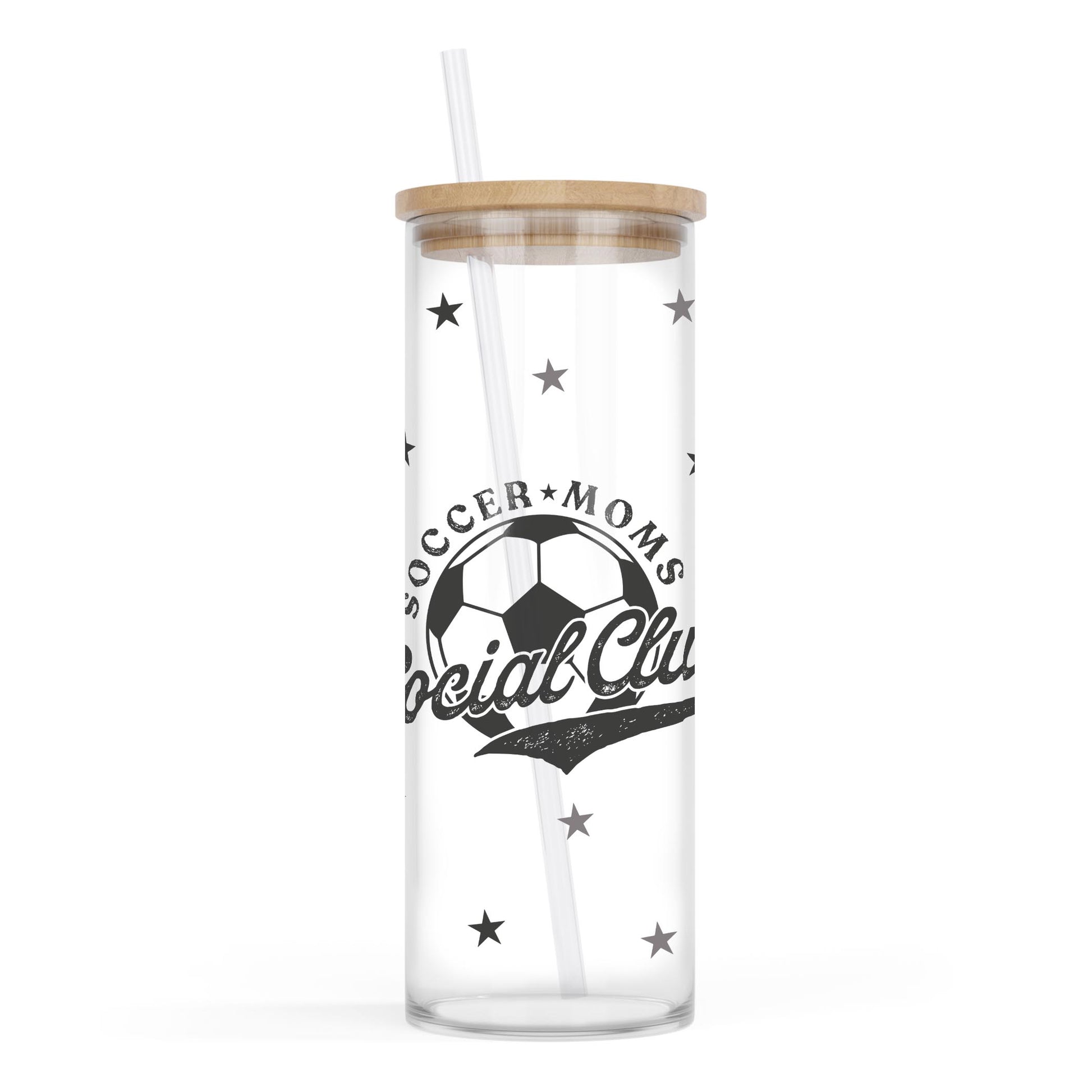 24oz Cold Brew Glass-Soccer Moms Social Club -0