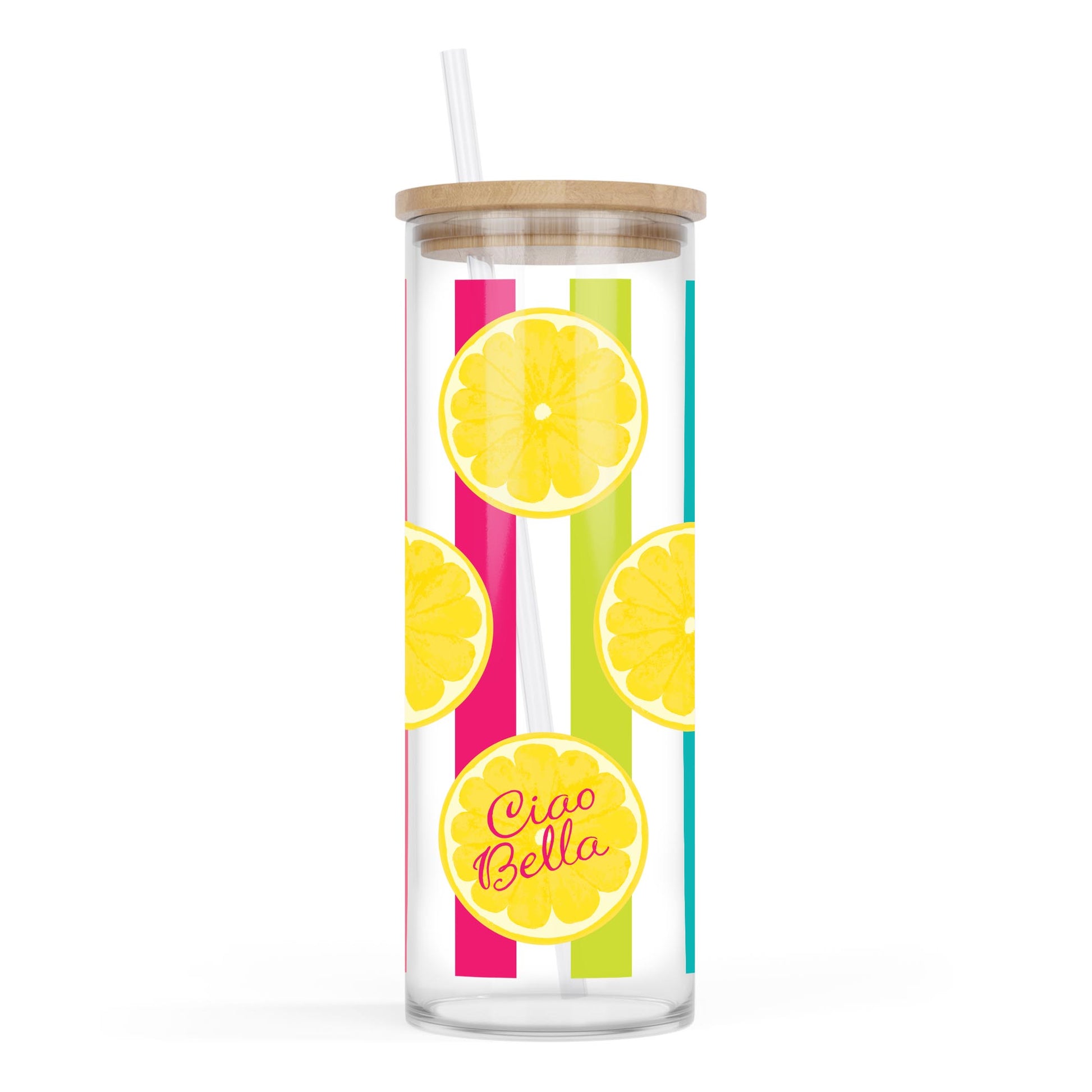 24oz Cold Brew Glass-Summer Daze -0
