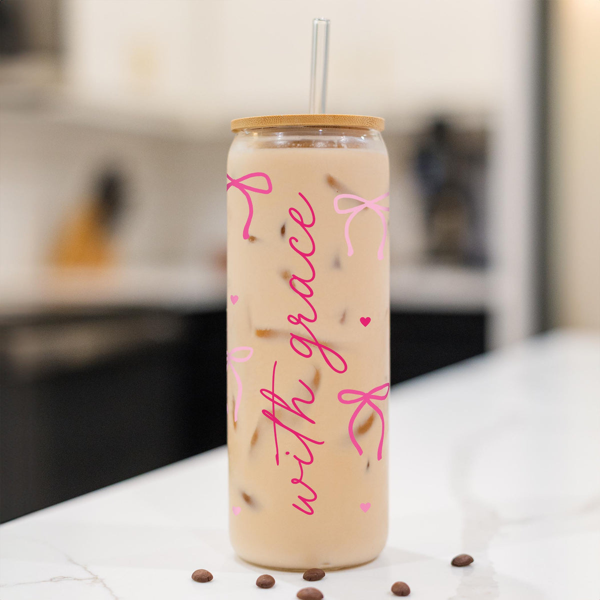 24oz Cold Brew Glass-All Things Lovely -1