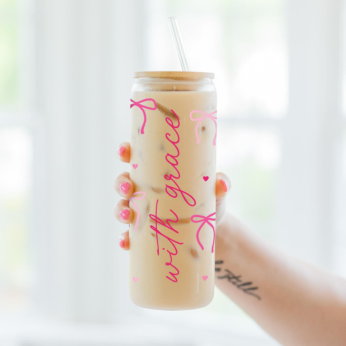 24oz Cold Brew Glass-All Things Lovely -3