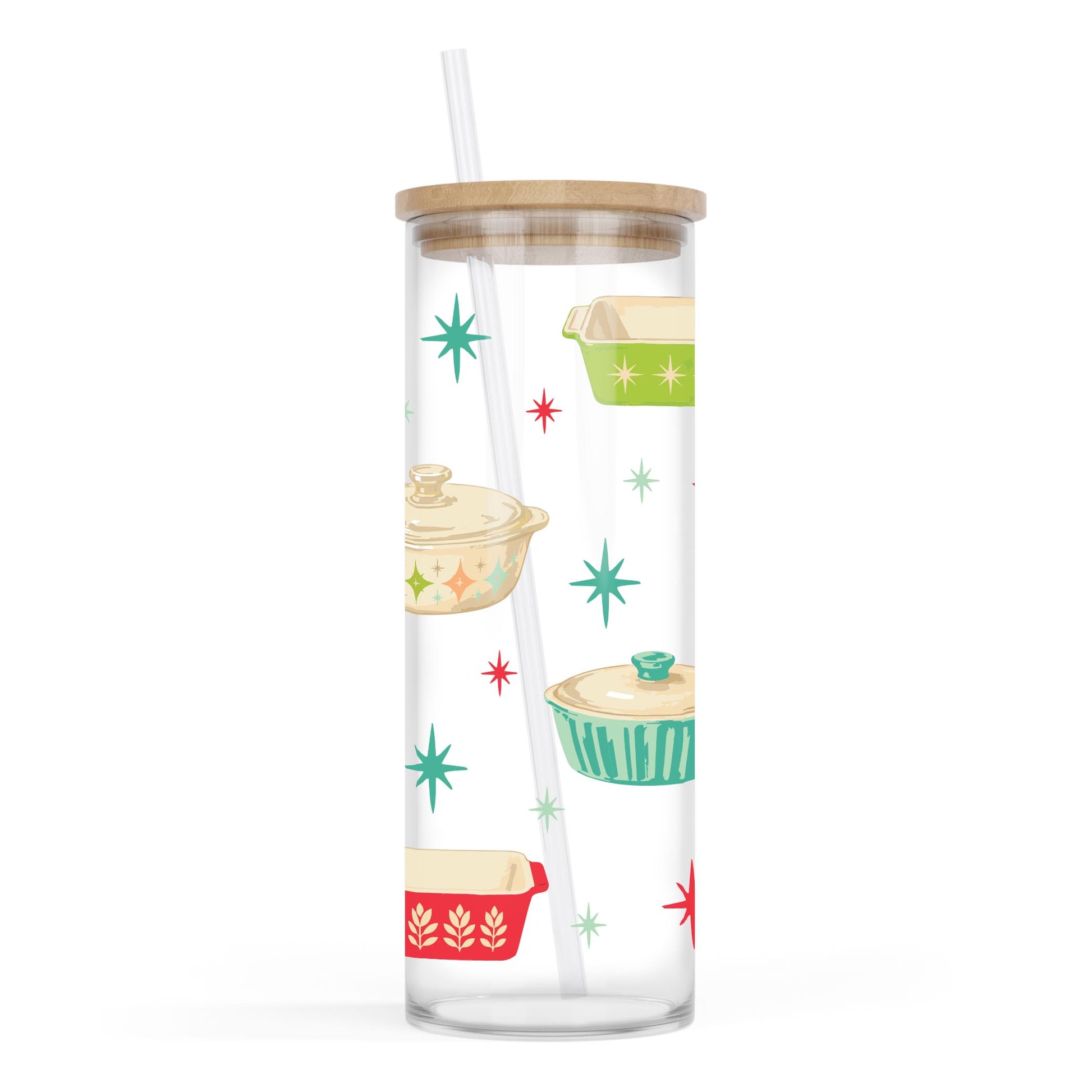 24oz Cold Brew Glass-Retro Kitchen -0