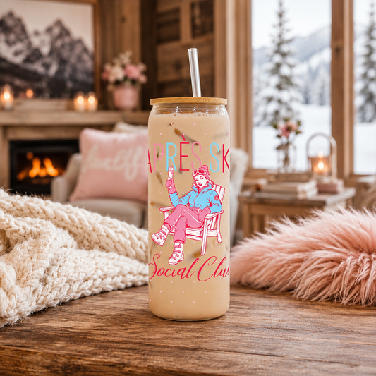 24oz Cold Brew Glass-Après Ski | Gift | Lodge