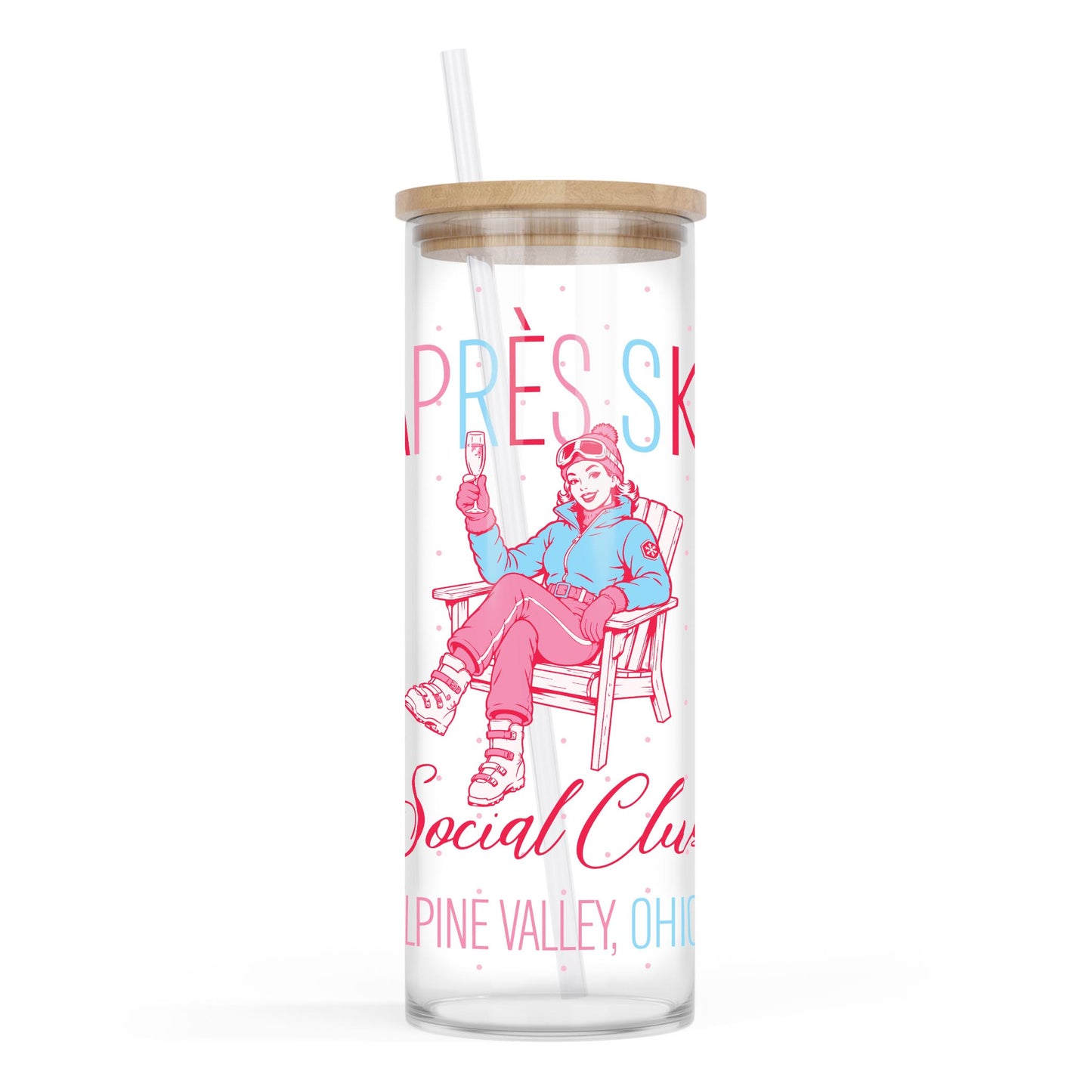 24oz Cold Brew Glass-Love+Local Après Ski -0