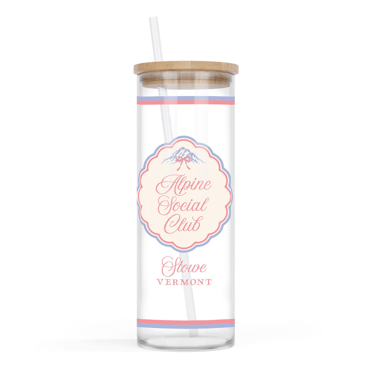 24oz Cold Brew Glass-Chalet Girl | Custom -0