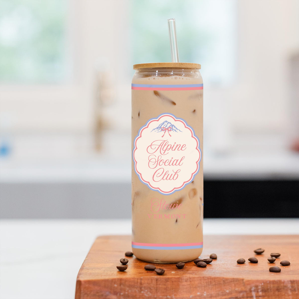 24oz Cold Brew Glass-Chalet Girl | Custom -2