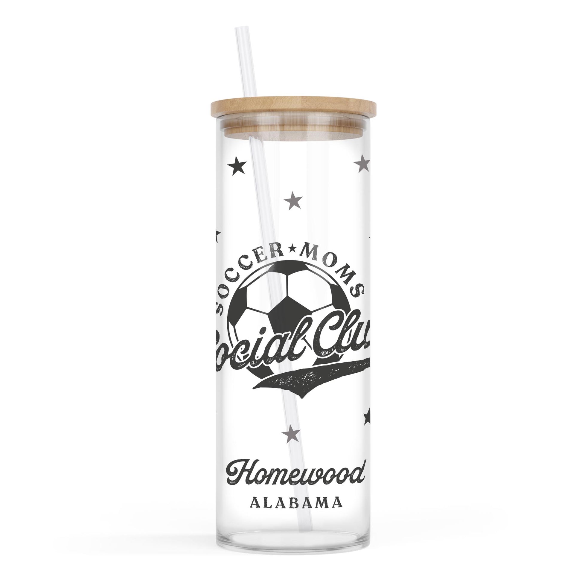 24oz Cold Brew Glass-Soccer Mom | Custom | Personalize -0