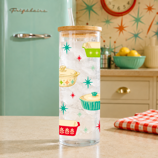 24oz Cold Brew Glass-Retro Kitchen