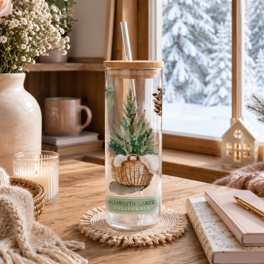 24oz Glass Cold Brew-Woodland | Custom | Personalize