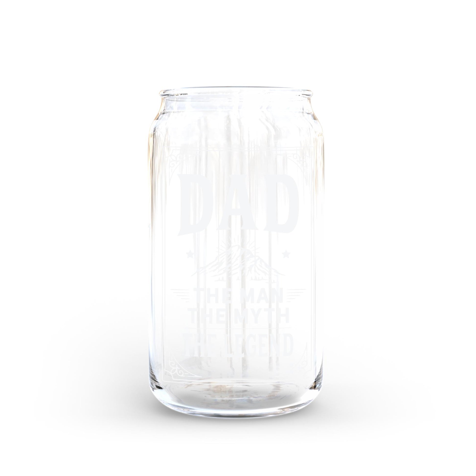 16oz Glass Can-The Man The Myth The Legend -0