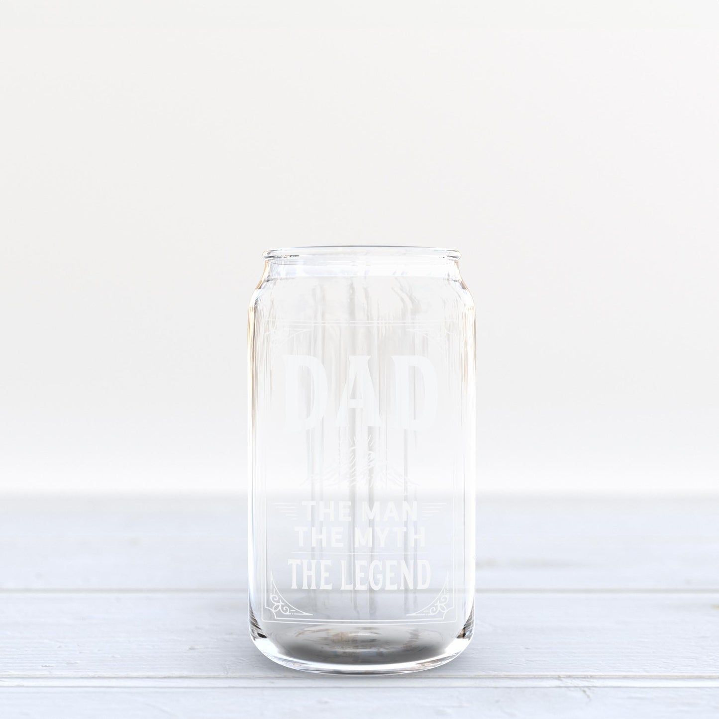16oz Glass Can-The Man The Myth The Legend -3