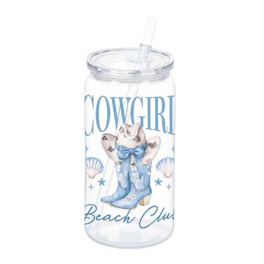16oz Acrylic Plastic Tumbler-Coastal Cowgirl -0