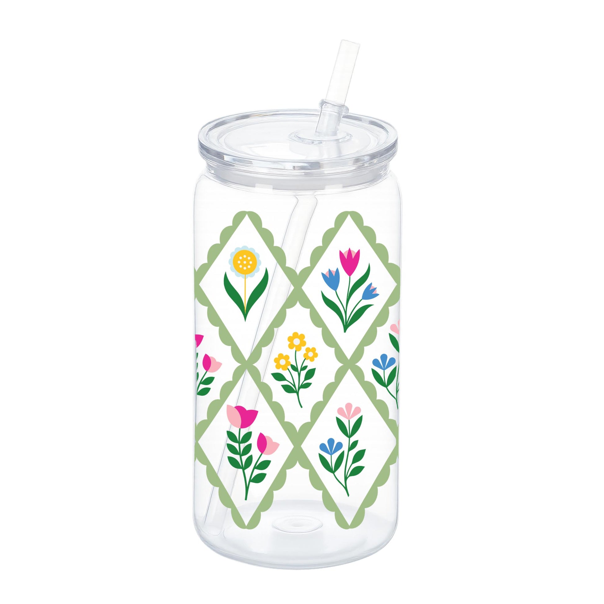 16oz Acrylic Plastic Tumbler-Summer Cottage -0