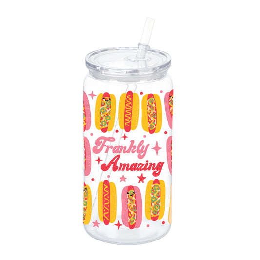 16oz Acrylic Plastic Tumbler-Hot Dogs Frankly Amazing -0
