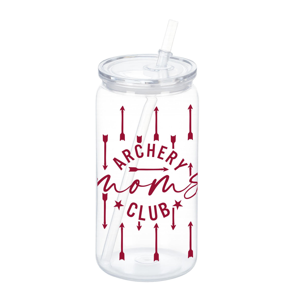 16oz Acrylic Plastic Tumbler-Archery Moms Club -0