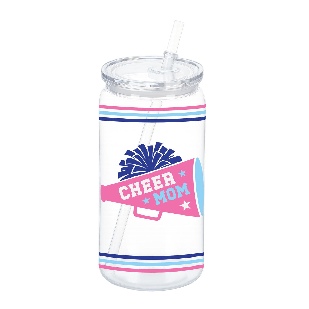 16oz Acrylic Plastic Tumbler-Cheer Mom -0