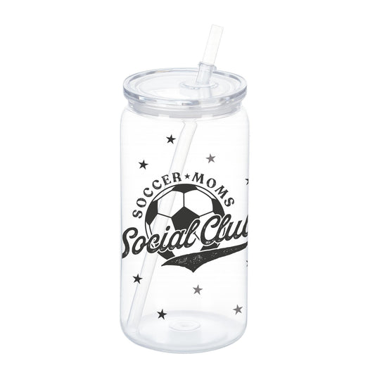 16oz Acrylic Plastic Tumbler-Soccer Moms Social Club -0