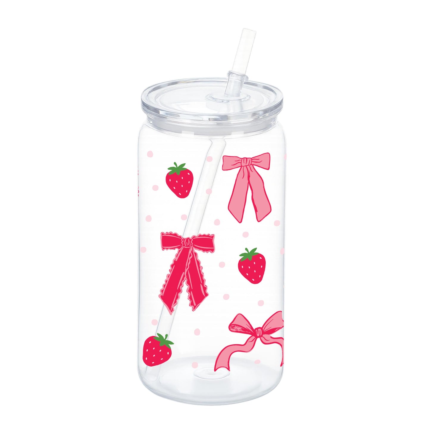 16oz Acrylic Plastic Tumbler-Strawberry Parlor -0