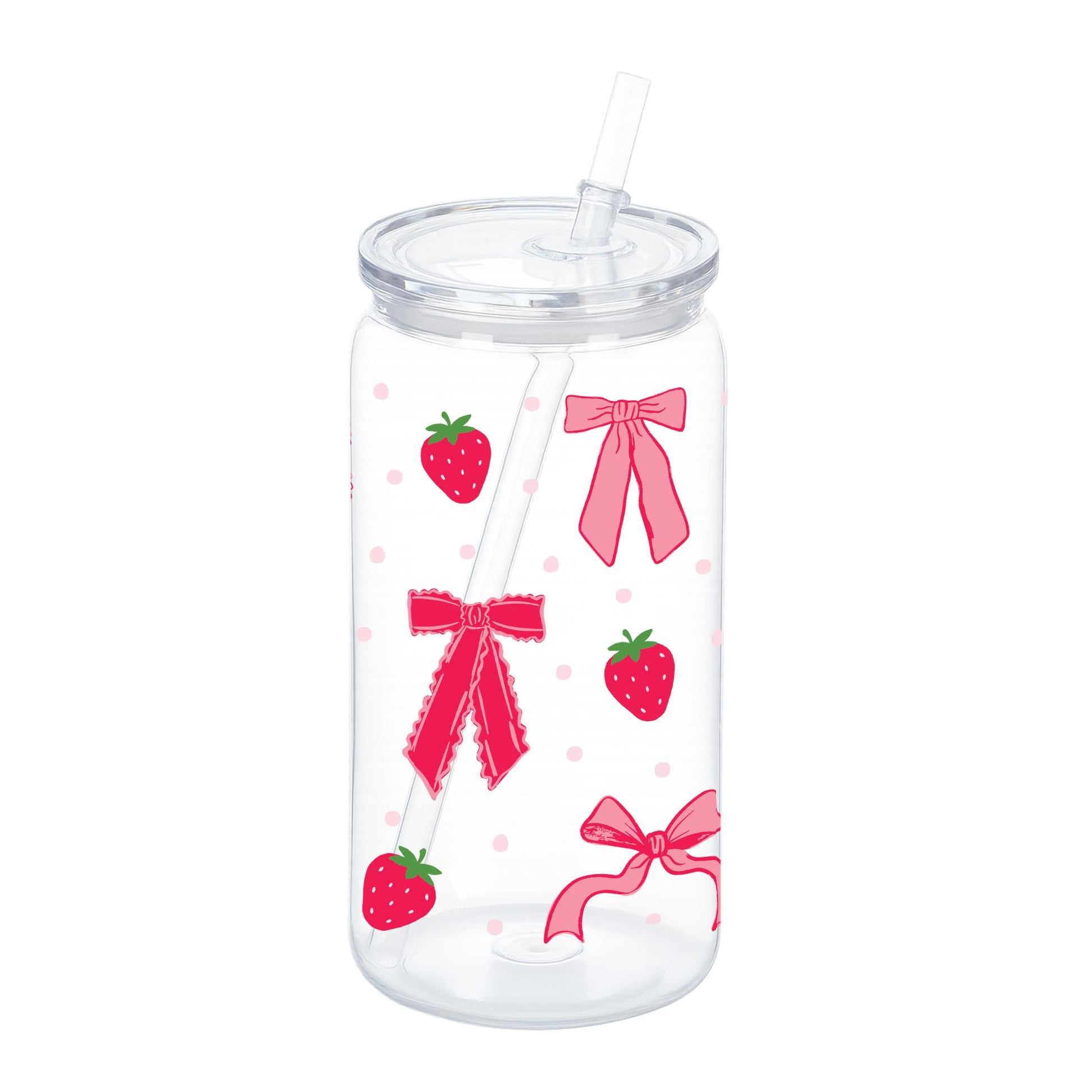 16oz Acrylic Plastic Tumbler-Strawberry Parlor -0