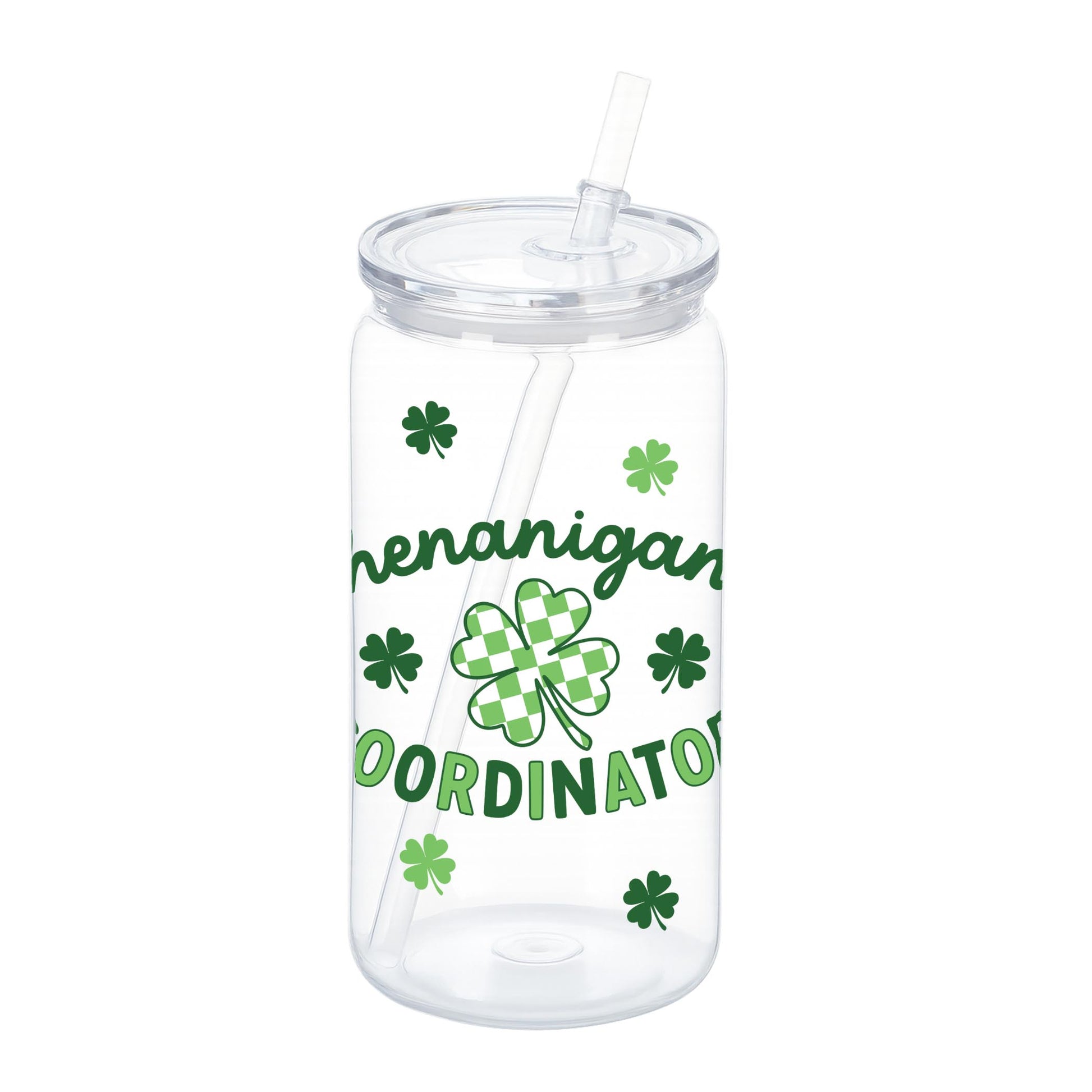 16oz Acrylic Plastic Tumbler-St. Patrick's Day Shenanigans Coordinator -0