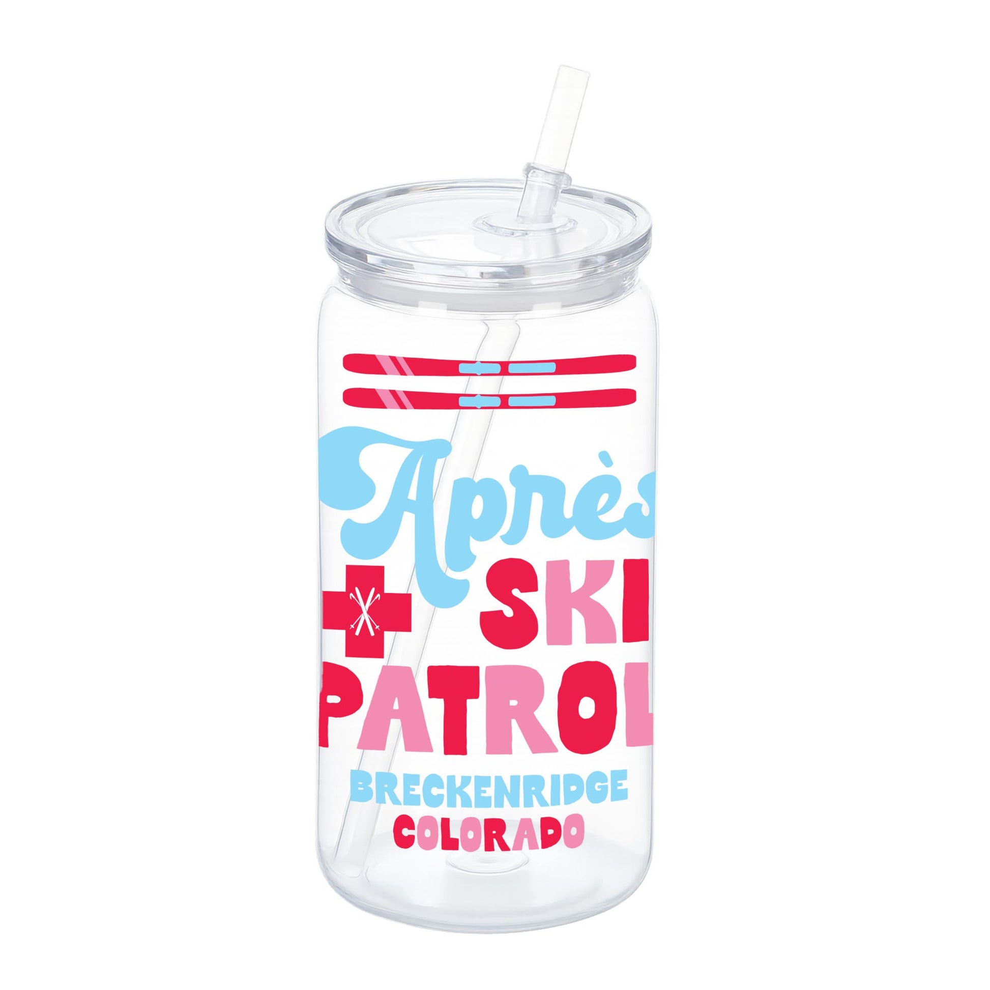 16oz Acrylic Plastic Tumbler-Love+Local Après Ski -0