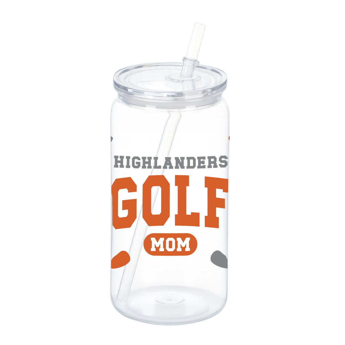 16oz Acrylic Plastic Tumbler-Custom Golf Mom | Team | Hometown -0