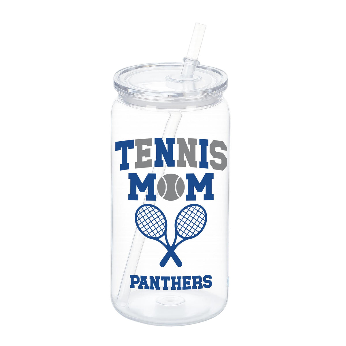 16oz Acrylic Plastic Tumbler-Custom Tennis Mom | Your Team | Personalize -0