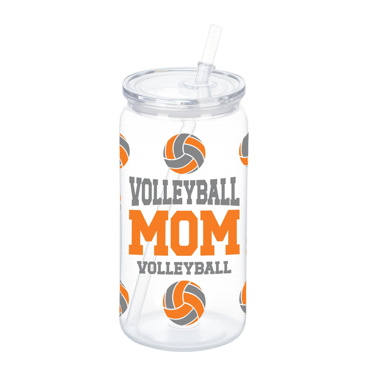 16oz Acrylic Plastic Tumbler-Custom Volleyball Mom | Your Team -0