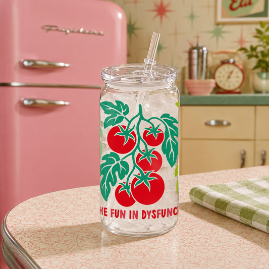 16oz Acrylic Plastic Tumbler-Retro Kitchen