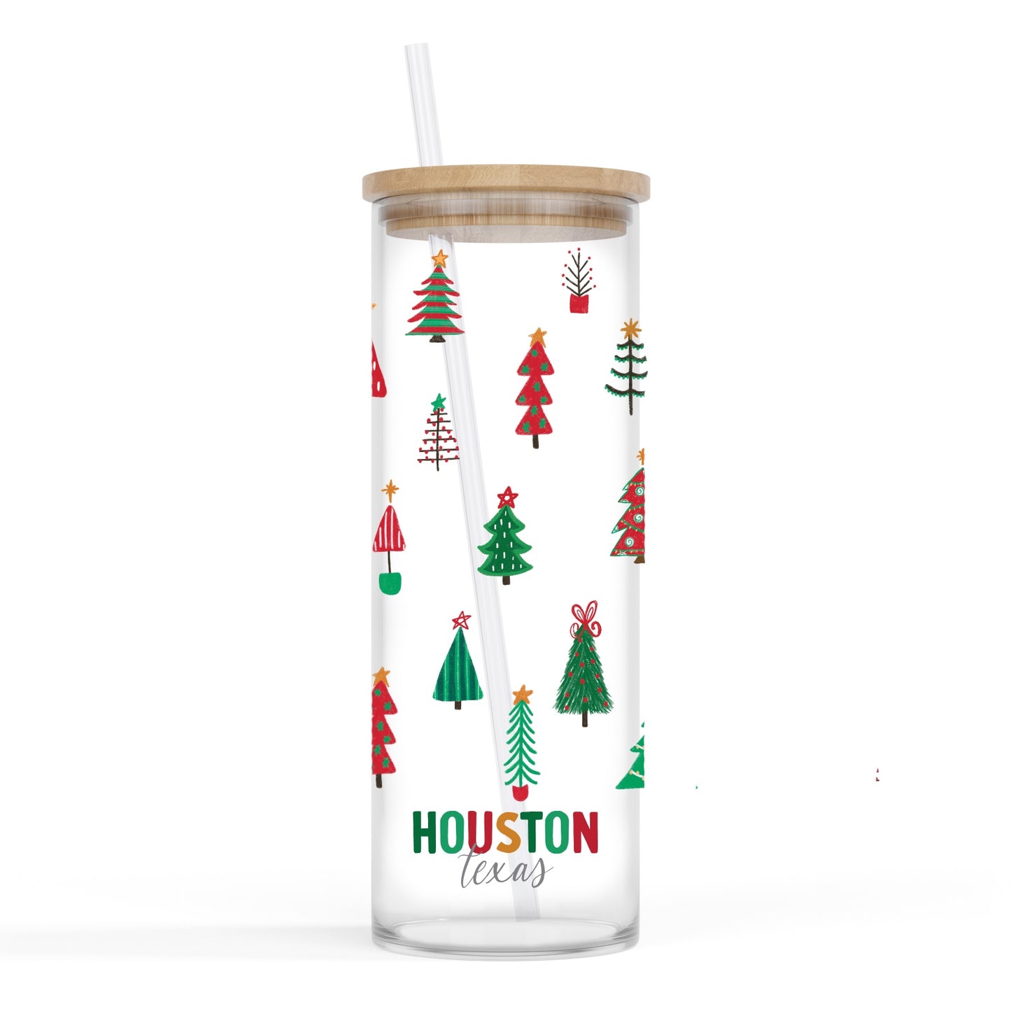 Love Local 24oz. Glass Cup - Whimsy Wonderland