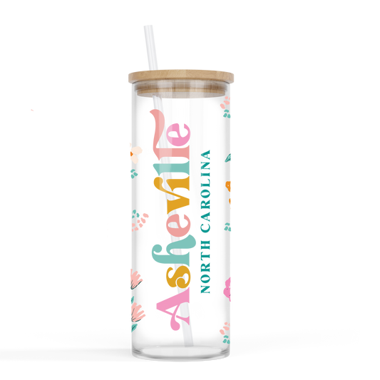 24oz Glass Cup - Olive Grove Local