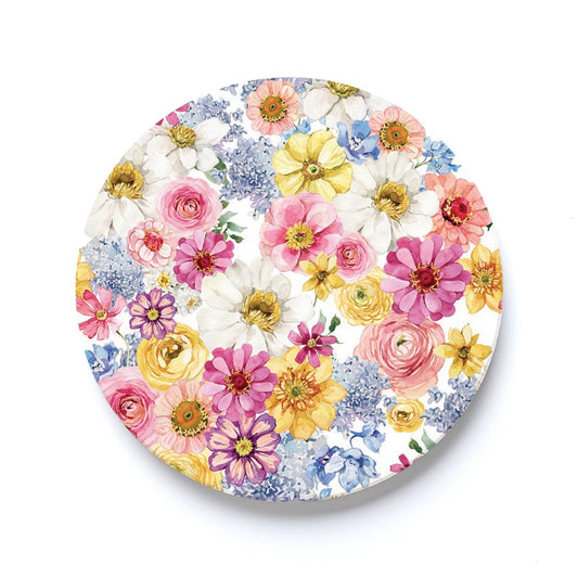 Car Coaster-Fantasy Garden Florals 1 -0