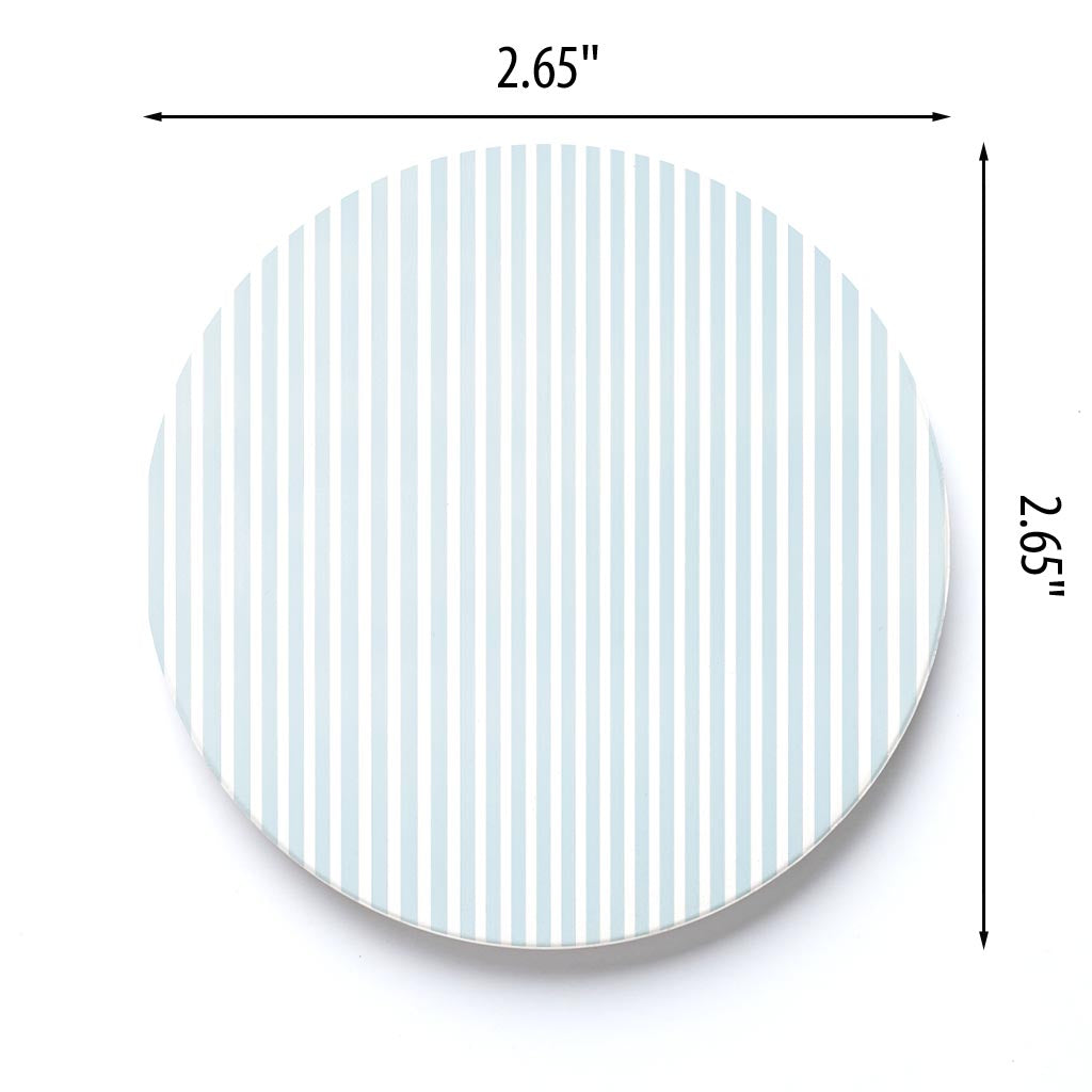 Car Coaster-Chinoiserie Chic Stripe Pattern