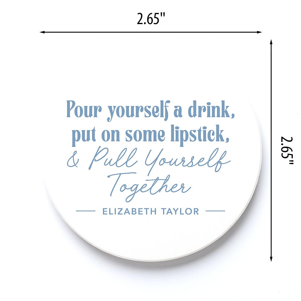 Car Coaster-Chinoiserie Chic Pull Yourself Together