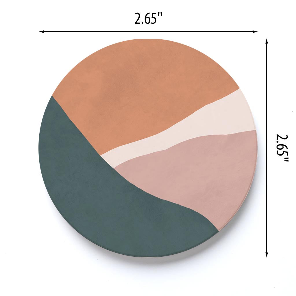 Car Coaster-Abstract Retro Shapes 2 -3