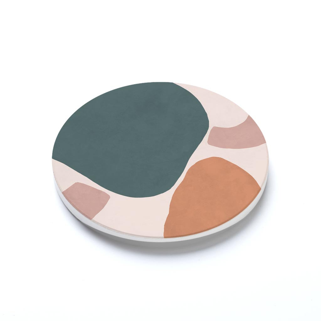 Car Coaster-Abstract Retro Shapes 3 -1