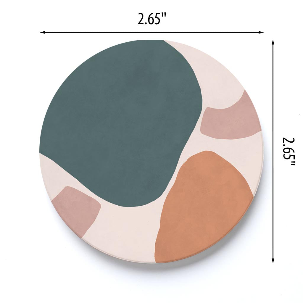 Car Coaster-Abstract Retro Shapes 3 -3
